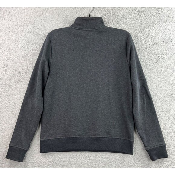 Revtown 1/4 Zip Sweatshirt Mens Medium Gray Mock Neck Fleece Comfort Minimalist - Picture 2 of 16